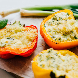 Herby Ricotta Stuffed Peppers