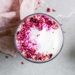 Hibiscus rose latte