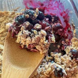 High Protein Blueberry Crumble