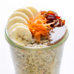 High Protein Carrot Cake Chia Pudding