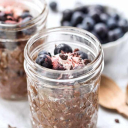High Protein Chocolate Chia Pudding