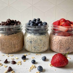 High Protein Overnight Oats (35 Grams of Protein)