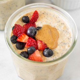 High Protein Overnight Oats (38 grams!)
