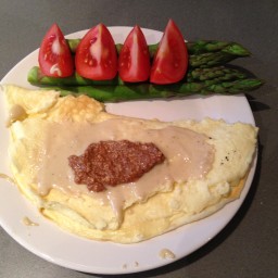 High Protein, Vanilla and Peanut Butter Omelette