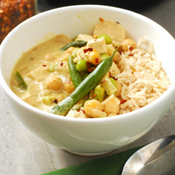 High Protein Vegan Thai Green Curry