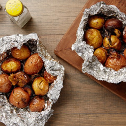 Hobo Pack Potatoes with Rosemary and Garlic