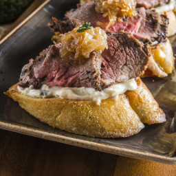 Holiday Steak Bruschetta and Le Creuset Giveaway!