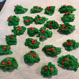 Holly Cookies