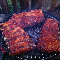 Barbecued Ribs with Bourbon BBQ Sauce