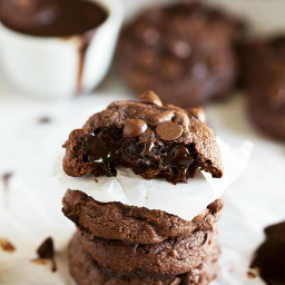 Triple-Chocolate Hot Fudge Brownie Cookies
