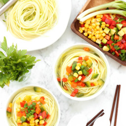 Healthy Vegetable Zucchini Noodle Soup