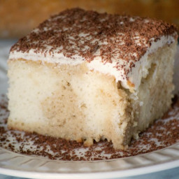 Easy Tiramisu Poke Cake