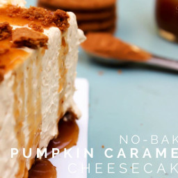 No-Bake Pumpkin Caramel Cheesecake