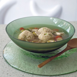 Chicken Soup with Rosemary Matzo Balls