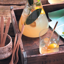 Home-made lemon and ginger tonic