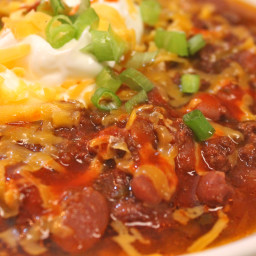 Homemade Beef Chili Made in the Crock-Pot