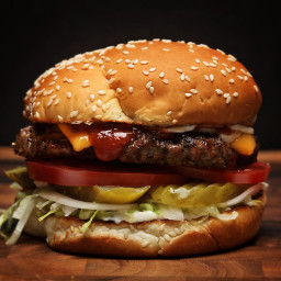 Homemade Burger King Whopper-Style Cheeseburgers Recipe