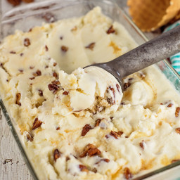 Homemade Buttered Pecan Ice Cream Recipe