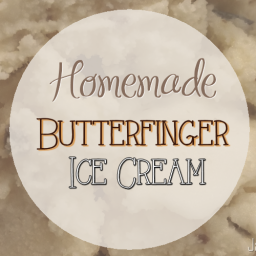 Homemade Butterfinger Ice Cream
