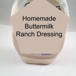 Homemade Buttermilk Ranch Dressing