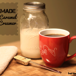 Homemade Caramel Vanilla Coffee-Creamer