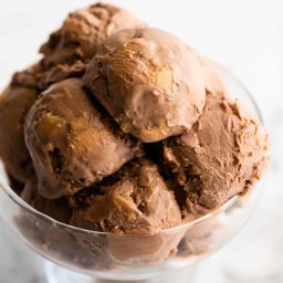 Homemade Chocolate Peanut Butter Ice Cream (Video)
