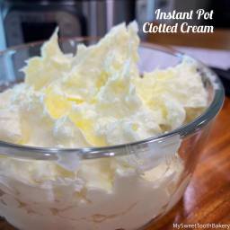 Homemade Clotted Cream With Instant Pot