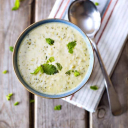 Homemade Creamy Cheesy Broccoli Soup {just like Panera}