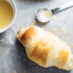 Homemade Croissants with Honey Butter Drizzle