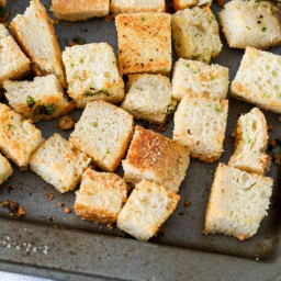 Homemade Croutons {with parmesan}