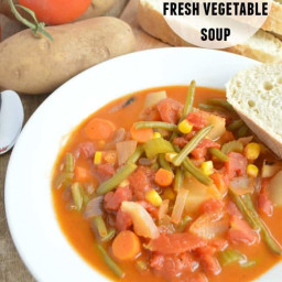 Homemade Fresh Vegetable Soup