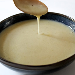 Homemade garlic soup