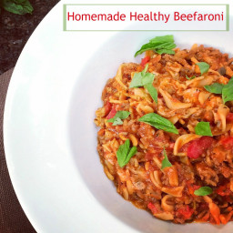 Homemade Healthy Beefaroni