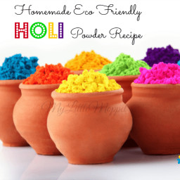 Homemade Holi Color Powder Recipe