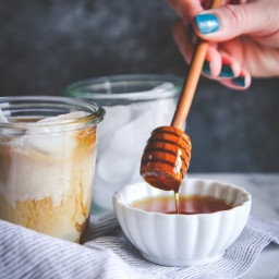 Homemade Iced Salted Honey Latte Recipe