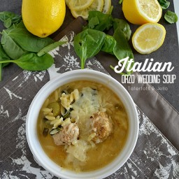 Homemade Italian Orzo Wedding Soup!