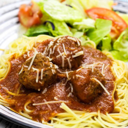 Homemade Italian Spaghetti Sauce and Meatballs