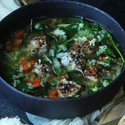 Homemade Italian Wedding Soup Recipe with Moroccan Cous Cous