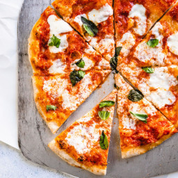 Homemade Margherita Pizza (Secrets for perfect dough & sauce!)