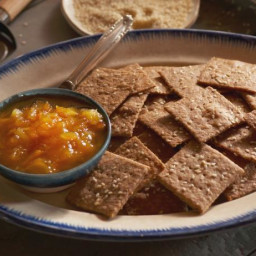 Homemade Orange Marmalade and Hand-Rolled Whole-Grain Crackers