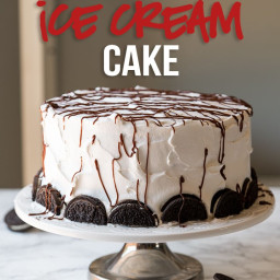 Homemade Oreo Ice Cream Cake