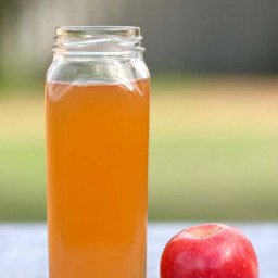 Homemade organic raw apple cider vinegar