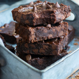 Homemade Paleo Brownies with Chocolate Chips