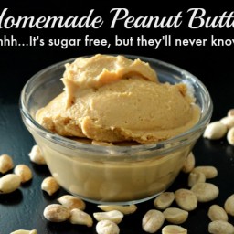Homemade Peanut Butter {Sugar-Free and Low Sodium}
