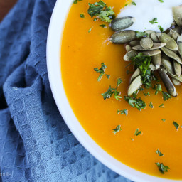 Homemade Roasted Butternut Squash Soup