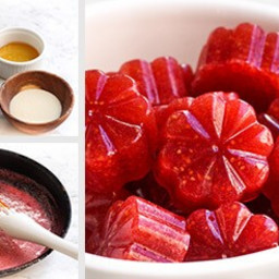 Homemade Sour Strawberry Gummies