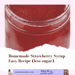 Homemade Strawberry Syrup Easy Recipe (less sugar)