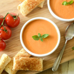 Homemade Tomato Basil Soup