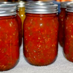 Homemade Tomatoes and Green Chilies Canning Recipe
