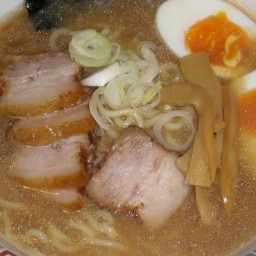 Homemade Tonkotsu Ramen Broth and Noodles from Scratch